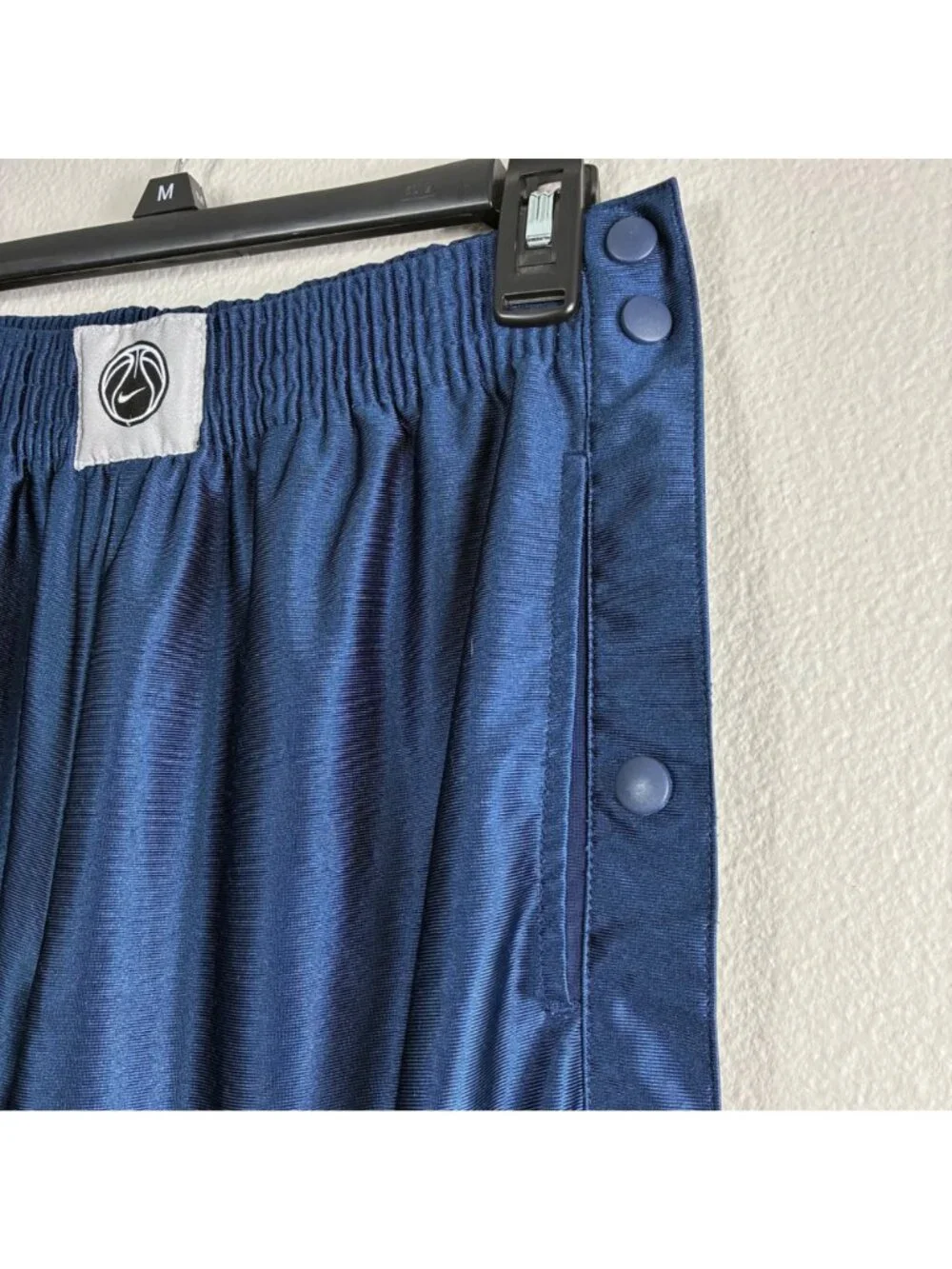 VTG 90’s/Y2K Nike Dazzle Tear Away Basketball Track Pants Blue Sz Medium